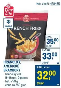 Makro Hranolky, americké brambory nabídka