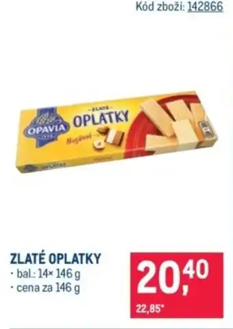 Makro Zlaté oplatky nabídka
