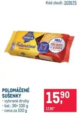 Makro Polomáčené sušenky nabídka