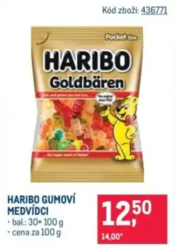 Makro Haribo gumoví medvídci nabídka