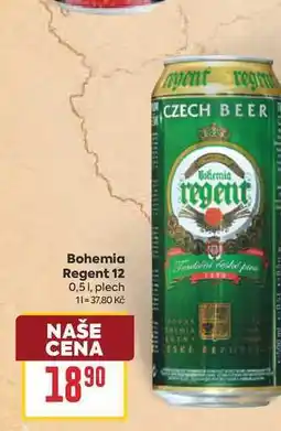 Billa Bohemia Regent 12 0,51, plech nabídka