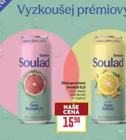 Billa Zlatopramen Soulad 0,0 0,5l plech nabídka
