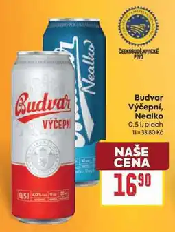 Billa Budvar Výčepní 0,51, plech nabídka