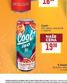 Billa Cool+ 0,51, plech nabídka