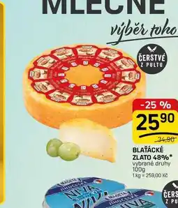 Flop Madeta Blaťácké zlato 48% porce nabídka