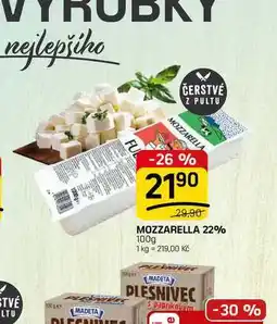 Flop MOZZARELLA 22% nabídka