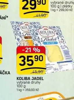 Flop KOLIBA JADEL vybrané druhy nabídka