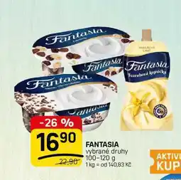 Flop Danone Fantasia, různé druhy nabídka