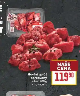 Billa Hovězí guláš porcovaný baleni nabídka
