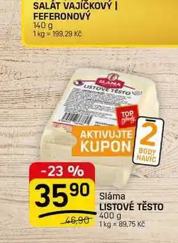 Flop LISTOVÉ TĚSTO nabídka