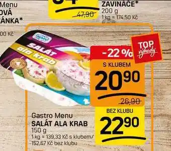 Flop SALÁT ALA KRAB nabídka