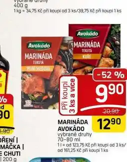 Flop MARINÁDA AVOKÁDO vybrané druhy nabídka