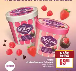 Billa Milora Mražené ovoce v čokoládě nabídka