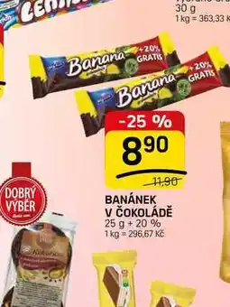 Flop BANÁNEK V ČOKOLÁDĚ nabídka