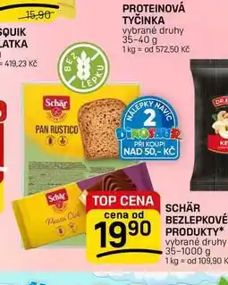 Flop SCHÄR BEZLEPKOVÉ PRODUKTY* vybrané druhy nabídka