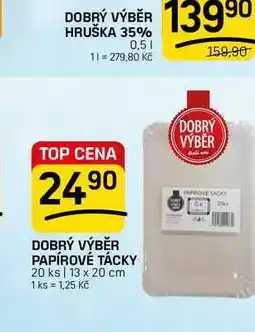 Flop DOBRÝ VÝBĚR PAPÍROVÉ TÁCKY 20 ks 13 x 20 cm nabídka