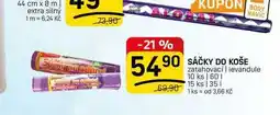 Flop SÁČKY DO KOŠE zatahovací | levandule 10 ks 60l 15 ks nabídka