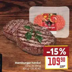 Billa Hamburger hovězí cena za nabídka