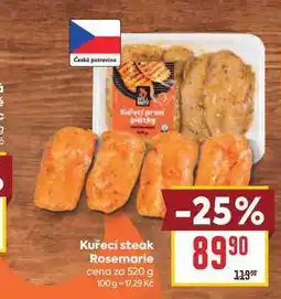 Billa Kuřecí steak Rosemarie cena za nabídka