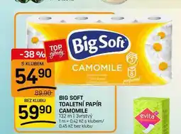 Flop BIG SOFT TOALETNÍ PAPÍR CAMOMILE 132 m | 3vrstvý nabídka