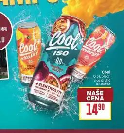 Billa Cool 0,51, plech nabídka