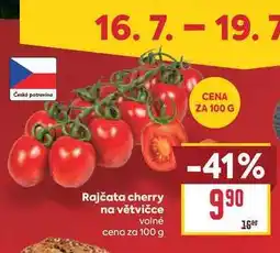 Billa Rajčata cherry na větvičce volné cena za nabídka