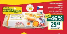 Billa Srdce domova Vejce podestýlková M 10 ks nabídka