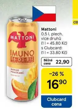 Tesco Mattoni 0.5 l, plech nabídka