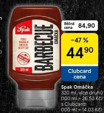 Tesco Spak Omáčka, 320 ml, více druhů nabídka