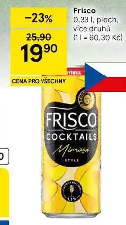 Tesco Frisco míchaný nápoj plech, 330ml, různé druhy nabídka