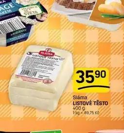 Flop LISTOVÉ TĚSTO nabídka