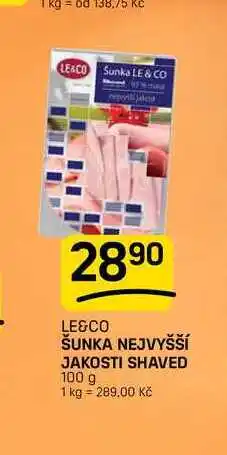 Flop ŠUNKA NEJVYŠŠÍ JAKOSTI SHAVED nabídka