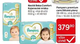 Tesco Pampers premium care Dětské pleny, 38-68 ks, více druhů nabídka