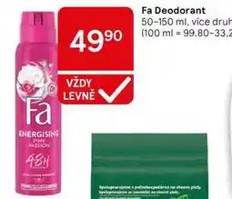 Tesco Fa Deodorant, 50-150 ml, více druhů nabídka