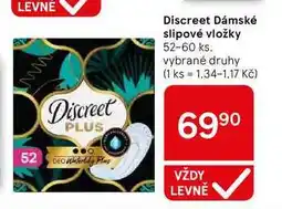 Tesco Discreet Dámské slipové vložky, 52-60 ks, vybrané druhy nabídka