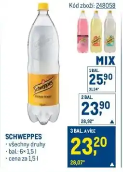 Makro Schweppes nabídka