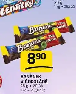 Flop BANÁNEK V ČOKOLÁDĚ nabídka