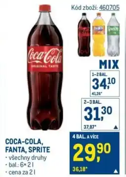 Makro Coca-cola, fanta, sprite nabídka