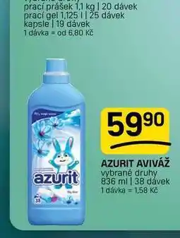 Flop AZURIT AVIVÁŽ vybrané druhy 836 ml | 38 dávek nabídka