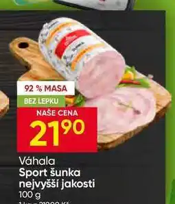 Hruška Váhala Sport šunka nejvyšší jakosti nabídka