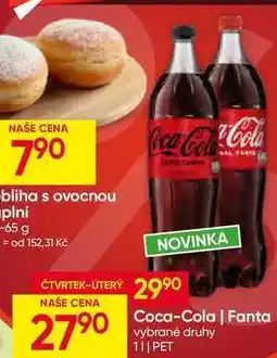 Hruška Coca-Cola 1l, vybrané druhy nabídka