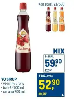 Makro Yo sirup nabídka
