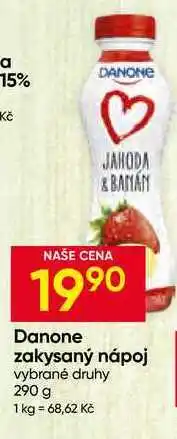Hruška Danone zakysaný nápoj vybrané druhy nabídka
