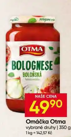 Hruška Omáčka Otma vybrané druhy nabídka