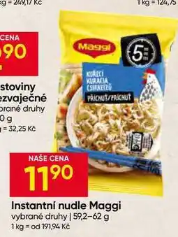 Hruška Maggi Instantní nudle vybrané druhy nabídka