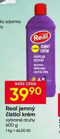 Hruška Real jemný čistící krém vybrané druhy nabídka