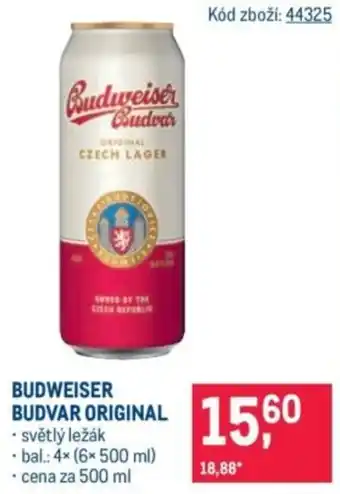 Makro Budweiser budvar original nabídka