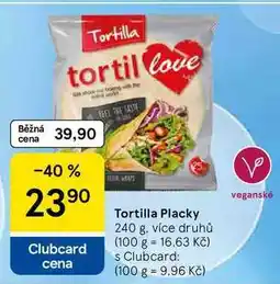 Tesco Tortilla Placky, 240 g, více druhů nabídka