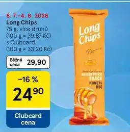 Tesco Long Chips, 75 g, více druhů nabídka
