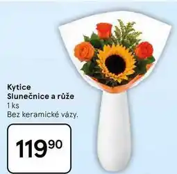 Tesco Kytice Slunečnice a růže, 1 ks, Bez keramické vázy nabídka